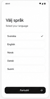 Choose your language.